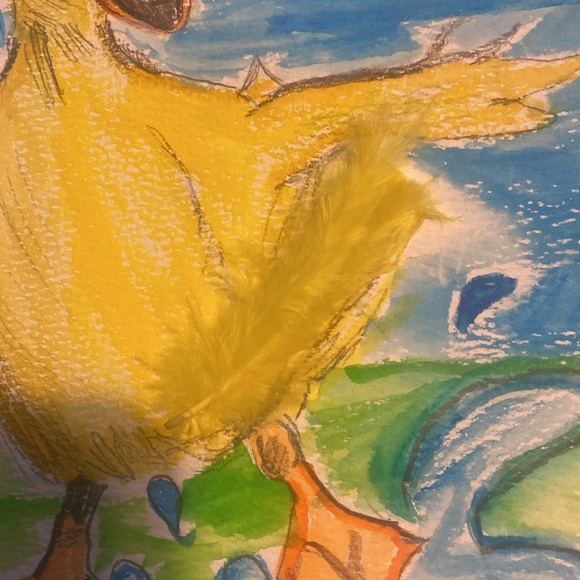 “Don’t forget to dance in the rain!” Hand painted watercolor on paper. - Picture 2 of 3